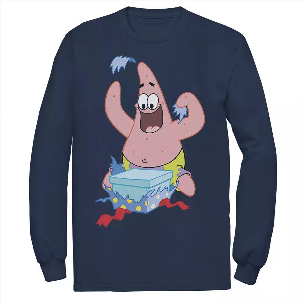 Men's Nickelodeon SpongeBob SquarePants Patrick Star Holiday Long Sleeve Tee,  Product Image