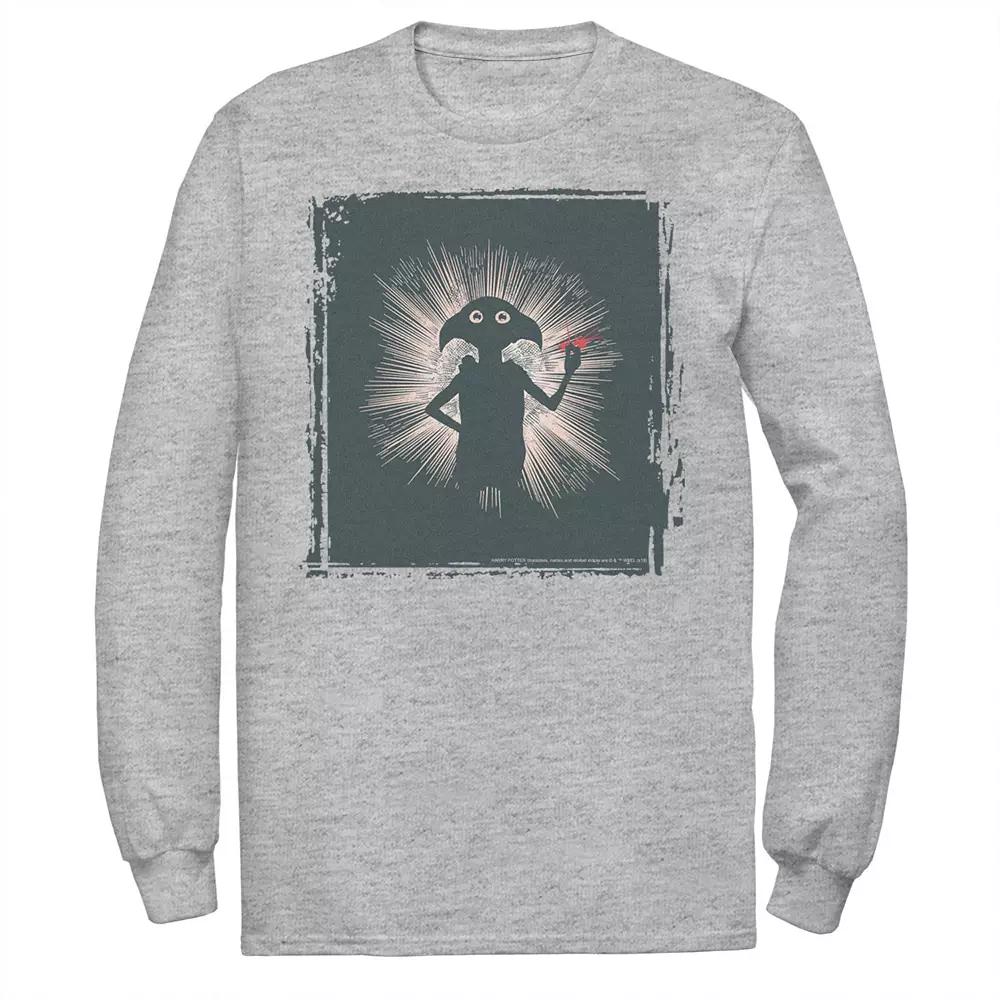 Men's Harry Potter Dobby Magical Snap Silhouette Long Sleeve Graphic Tee,  Product Image