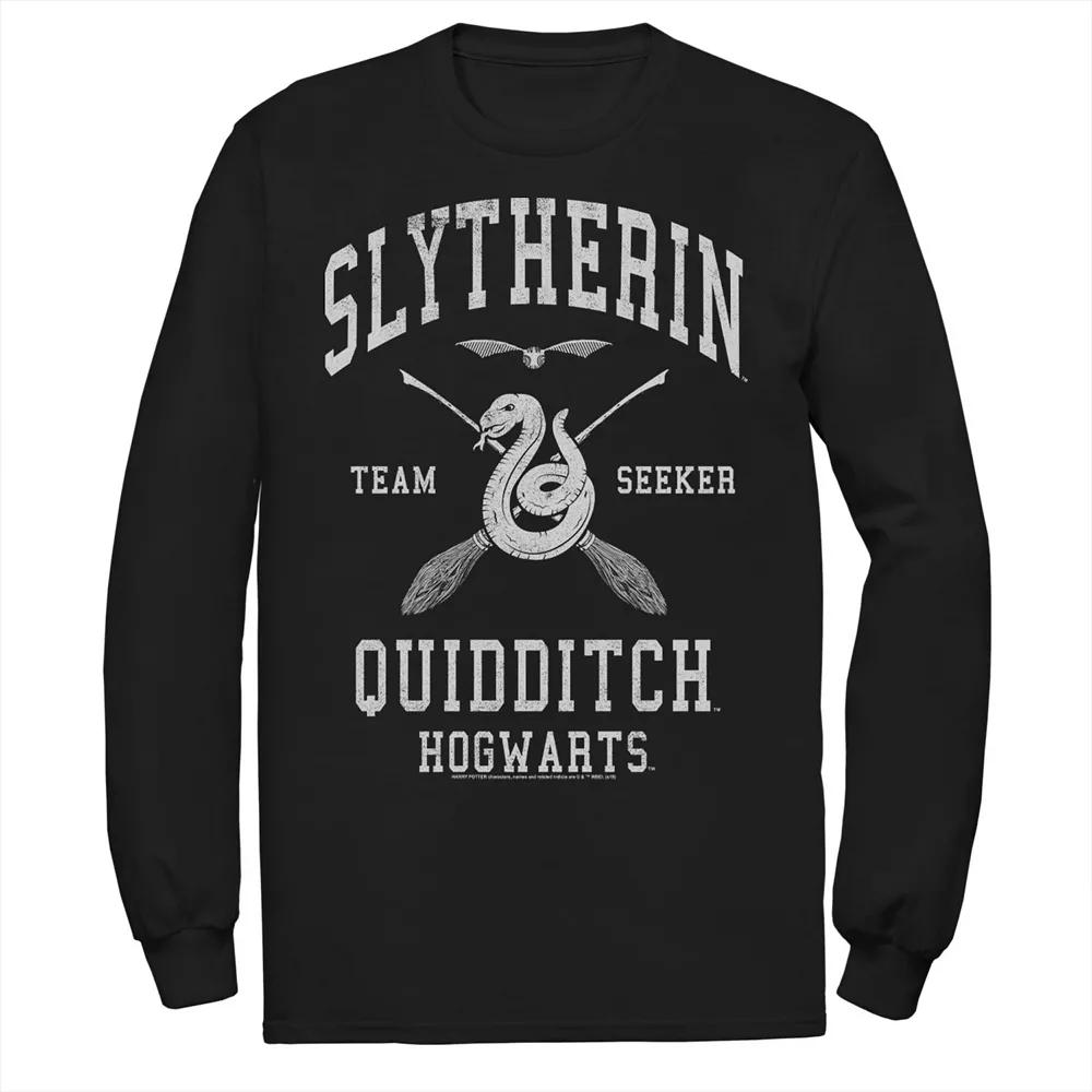 Big & Tall Harry Potter Slytherin Team Seeker Text Long Sleeve Graphic Tee, Men's,  Product Image