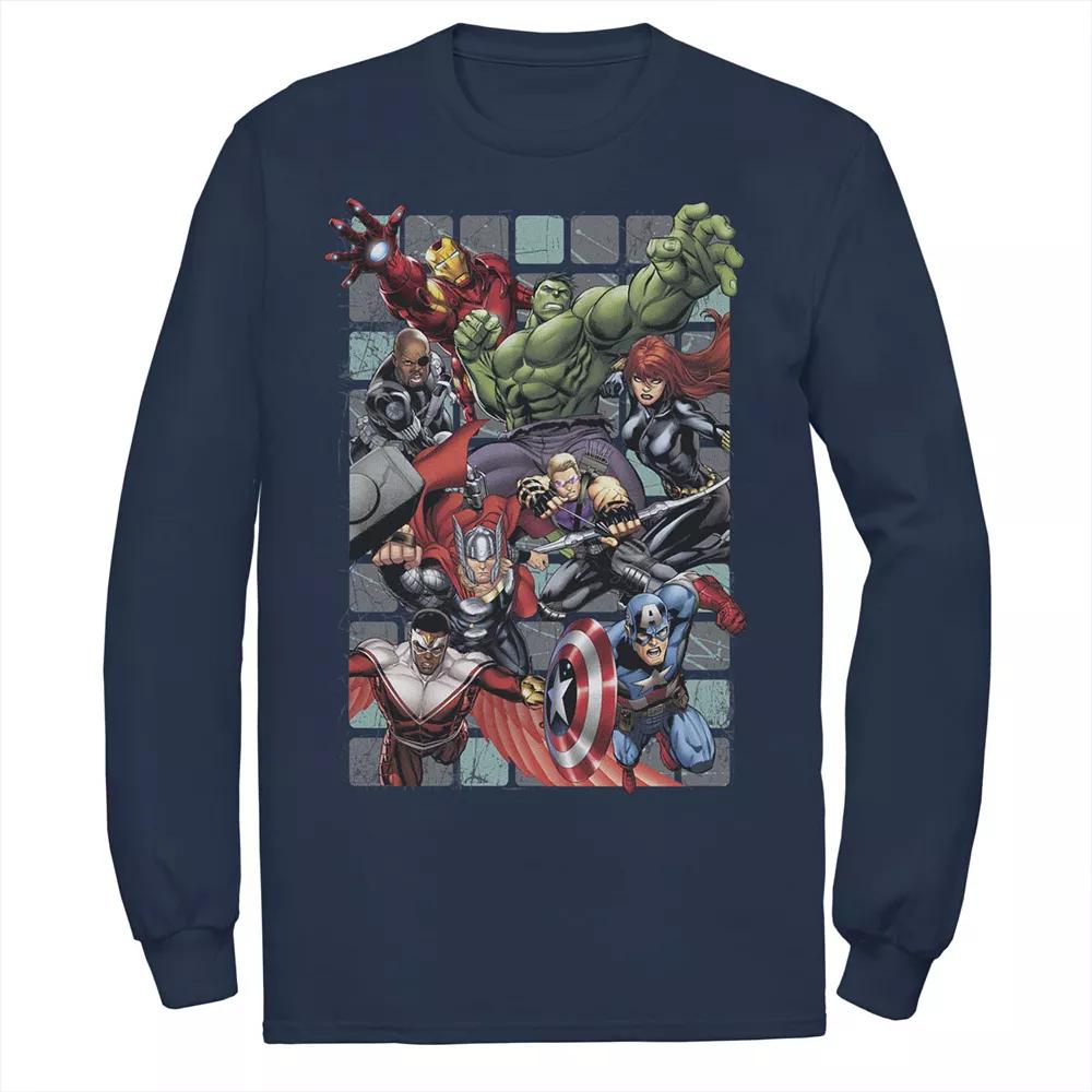 Men's Marvel Group Action Poster Tee,  Product Image