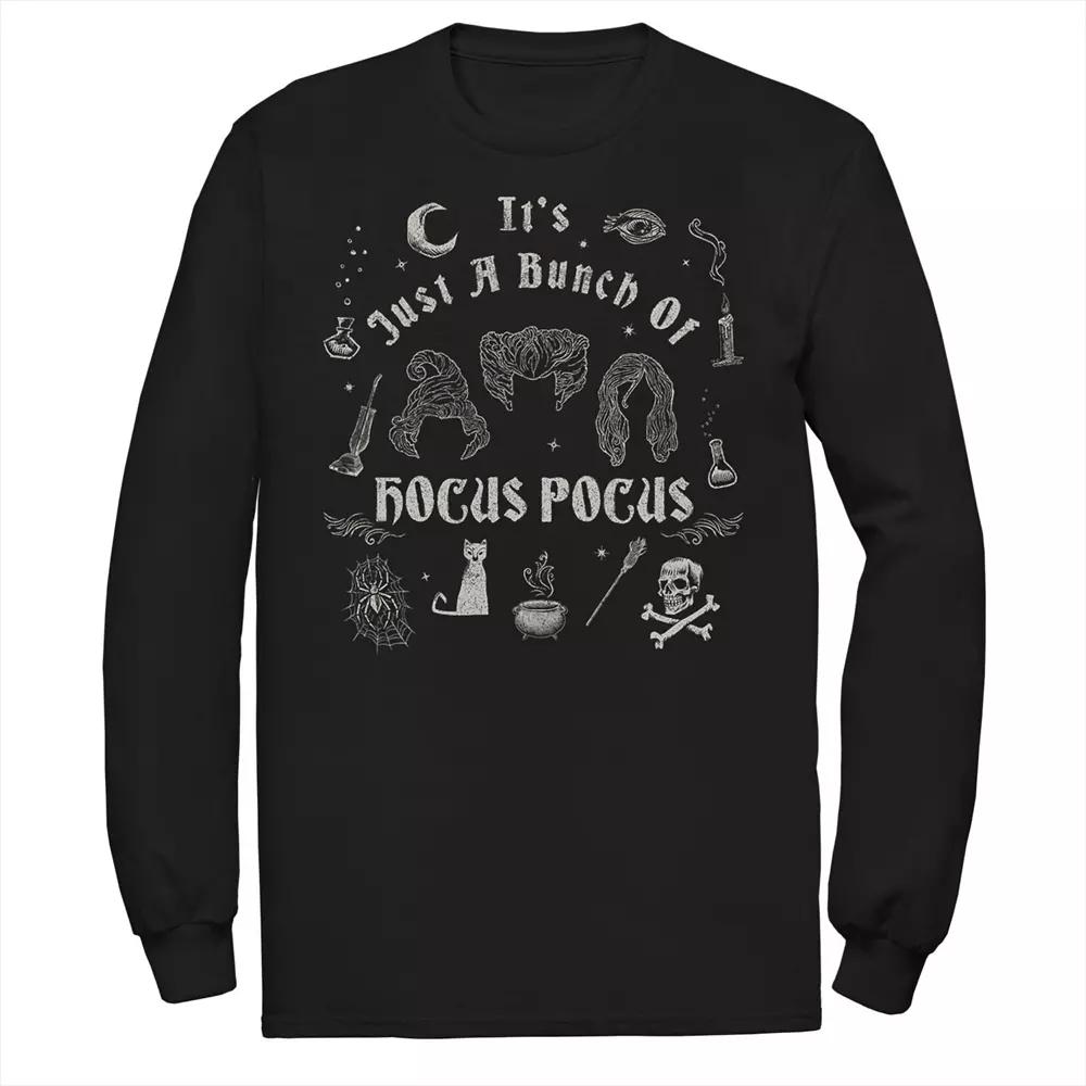 Disney's Hocus Pocus Big & Tall It's A Bunch Doodles Long Sleeve Tee, Men's,  Product Image