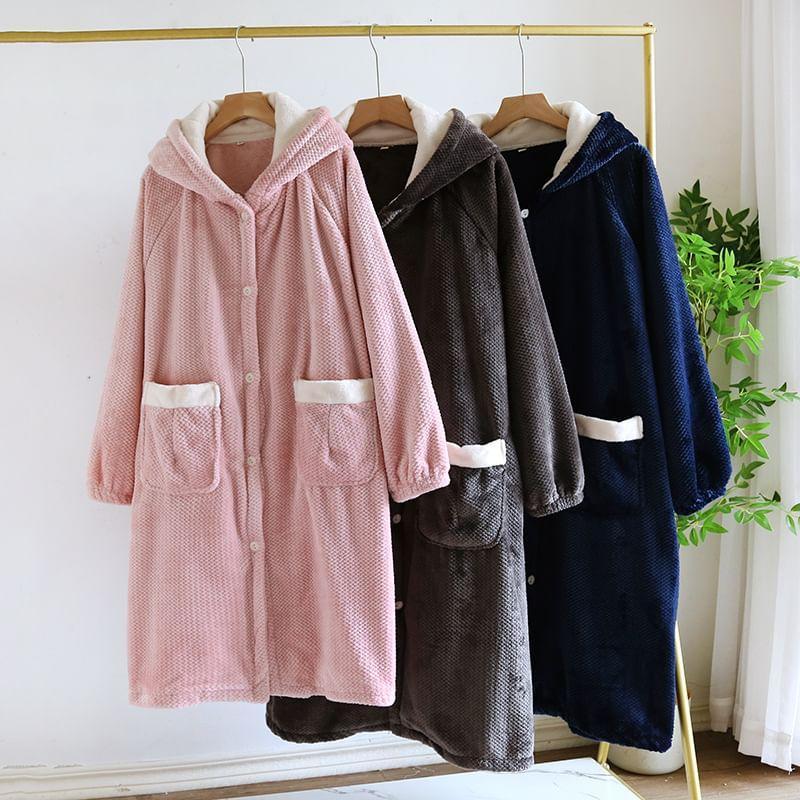 Couple Matching Hooded Pajama Robe (Various Designs) Product Image