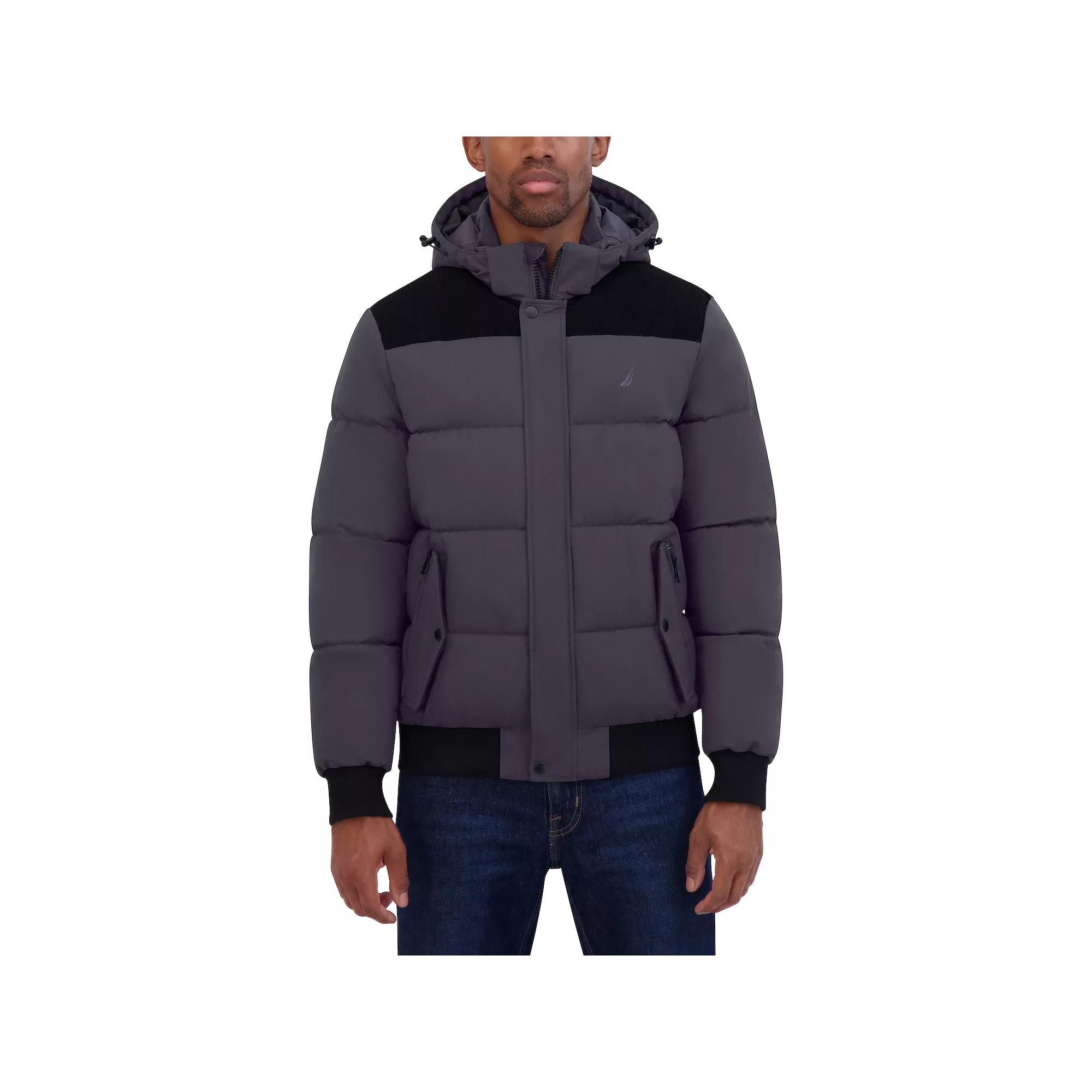 Men's Nautica Mixed Media Bomber Jacket,  Product Image