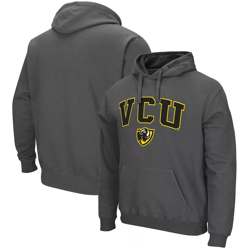 Men's Colosseum Charcoal Northern Iowa Panthers Arch and Logo Pullover Hoodie,  Product Image