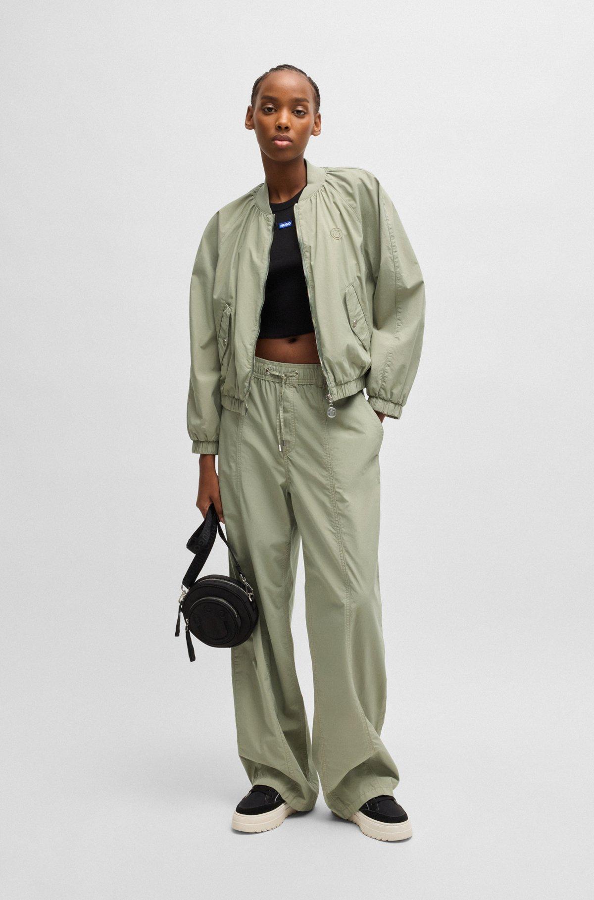 Relaxed-fit trousers in cotton canvas Product Image