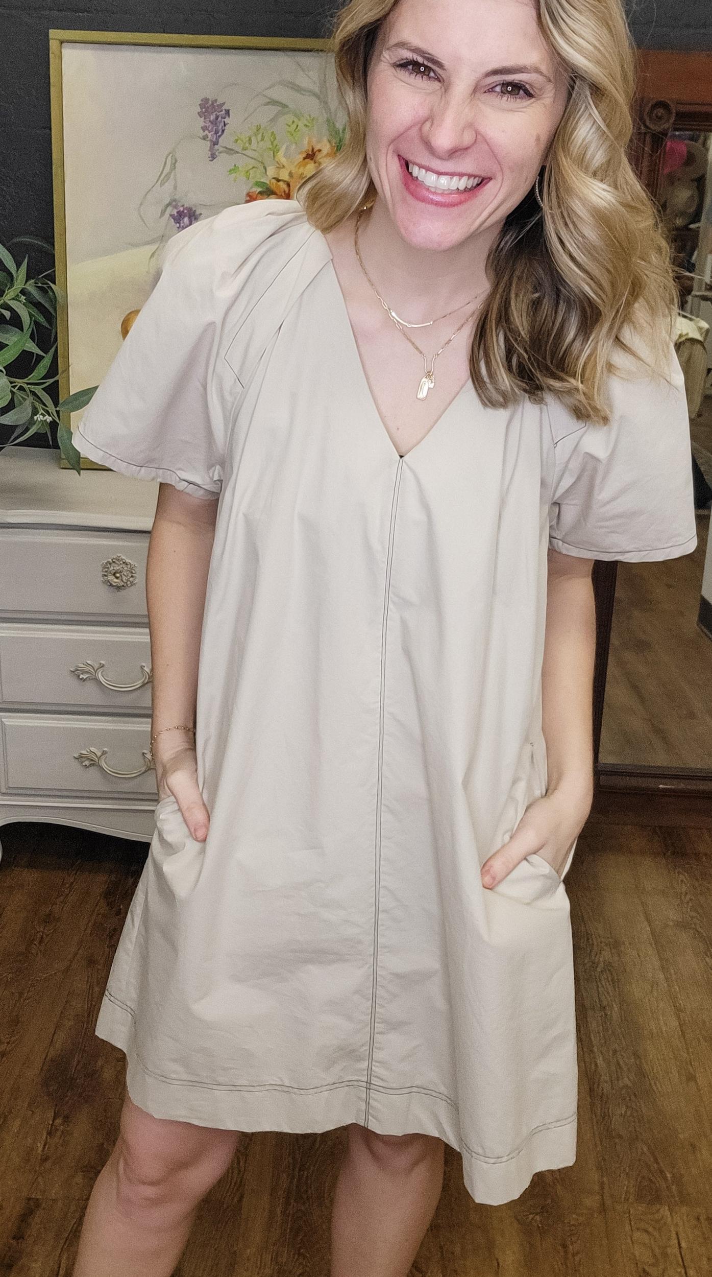 Jamie's Favorite Earl Grey Dress (Small to Large) Product Image