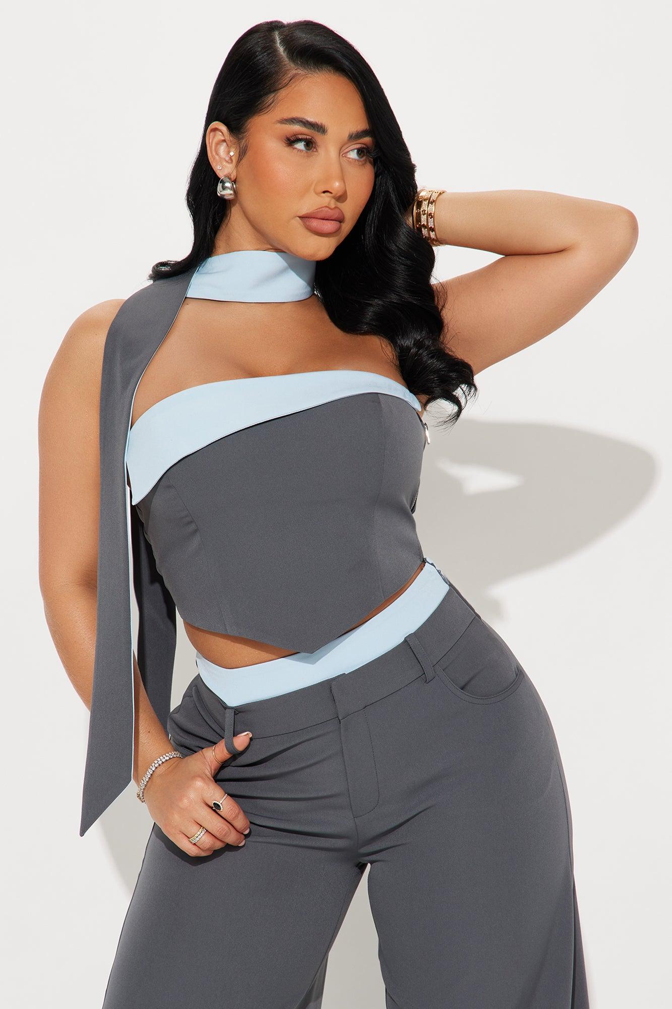 Personality Hire Pant Set - Grey/combo Product Image