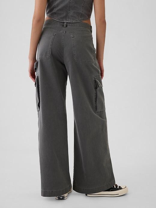 Mid Rise Cargo Baggy Khakis Product Image