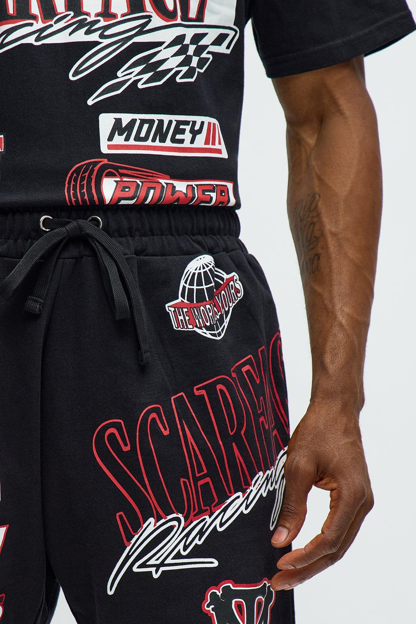 Scarface Racing Sweatshorts - Black Product Image