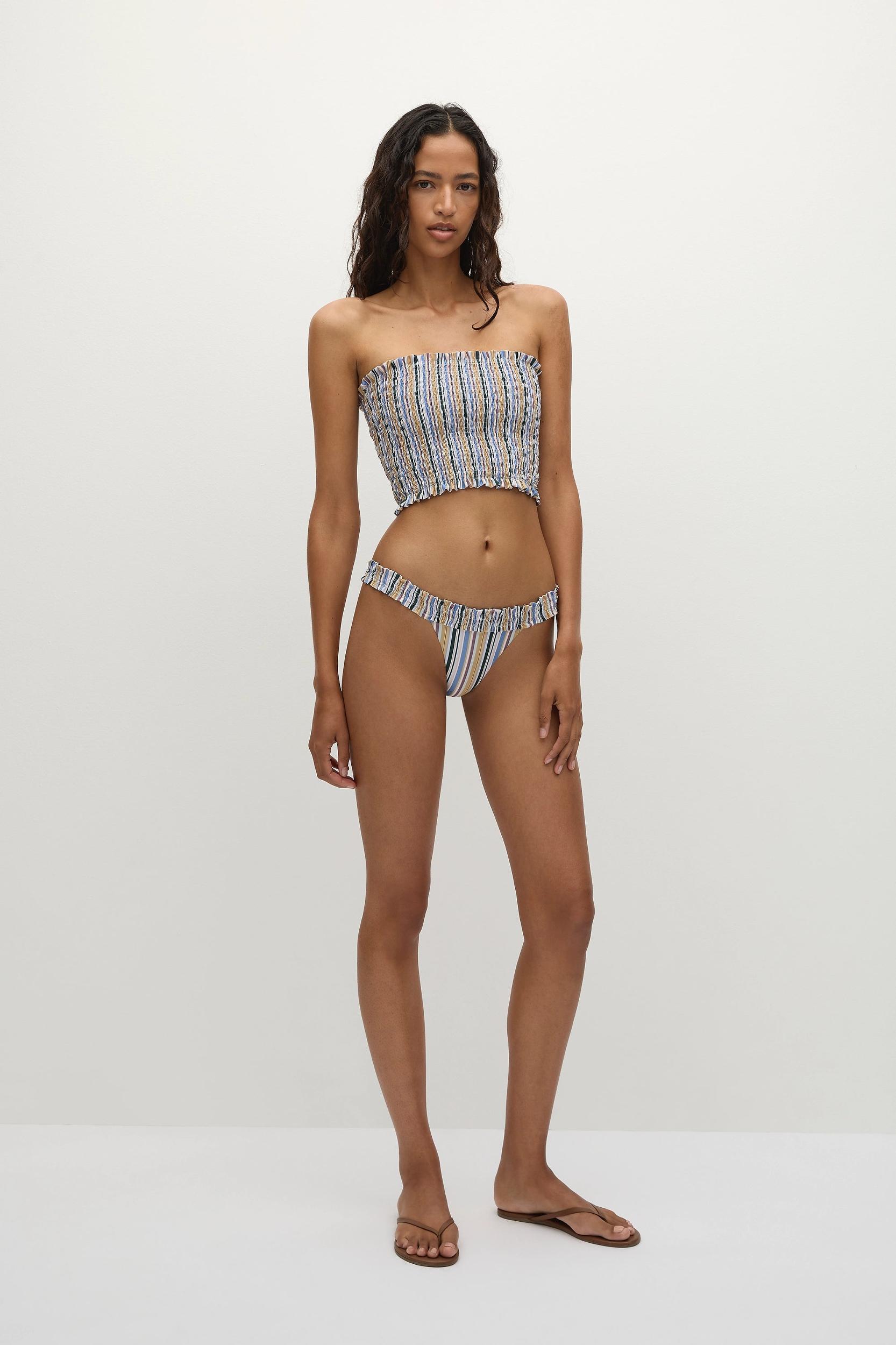 Adra Bikini Bottom Sifnos Stripe - Final Sale Product Image