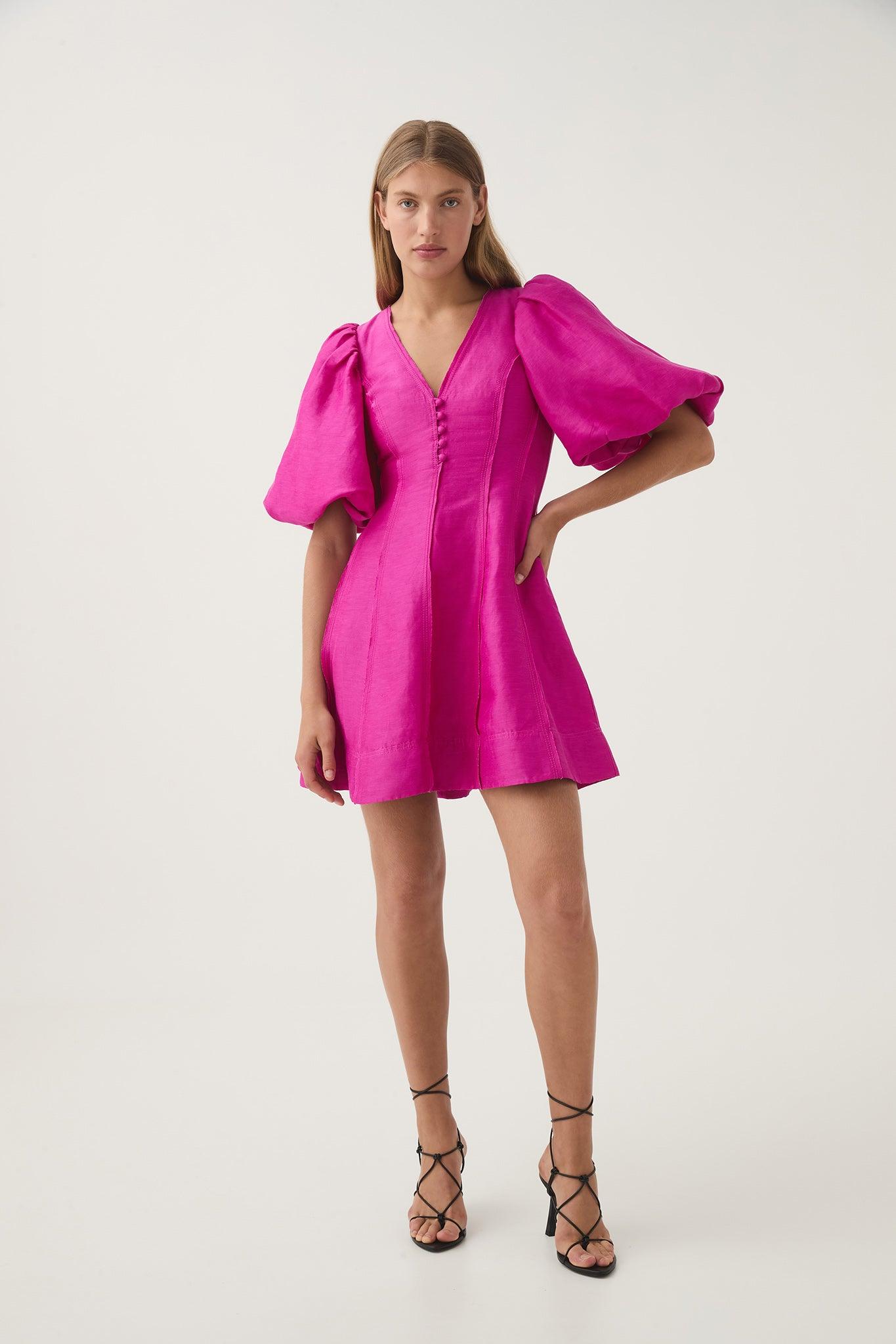 Dusk Puff Sleeve Mini Dress Product Image