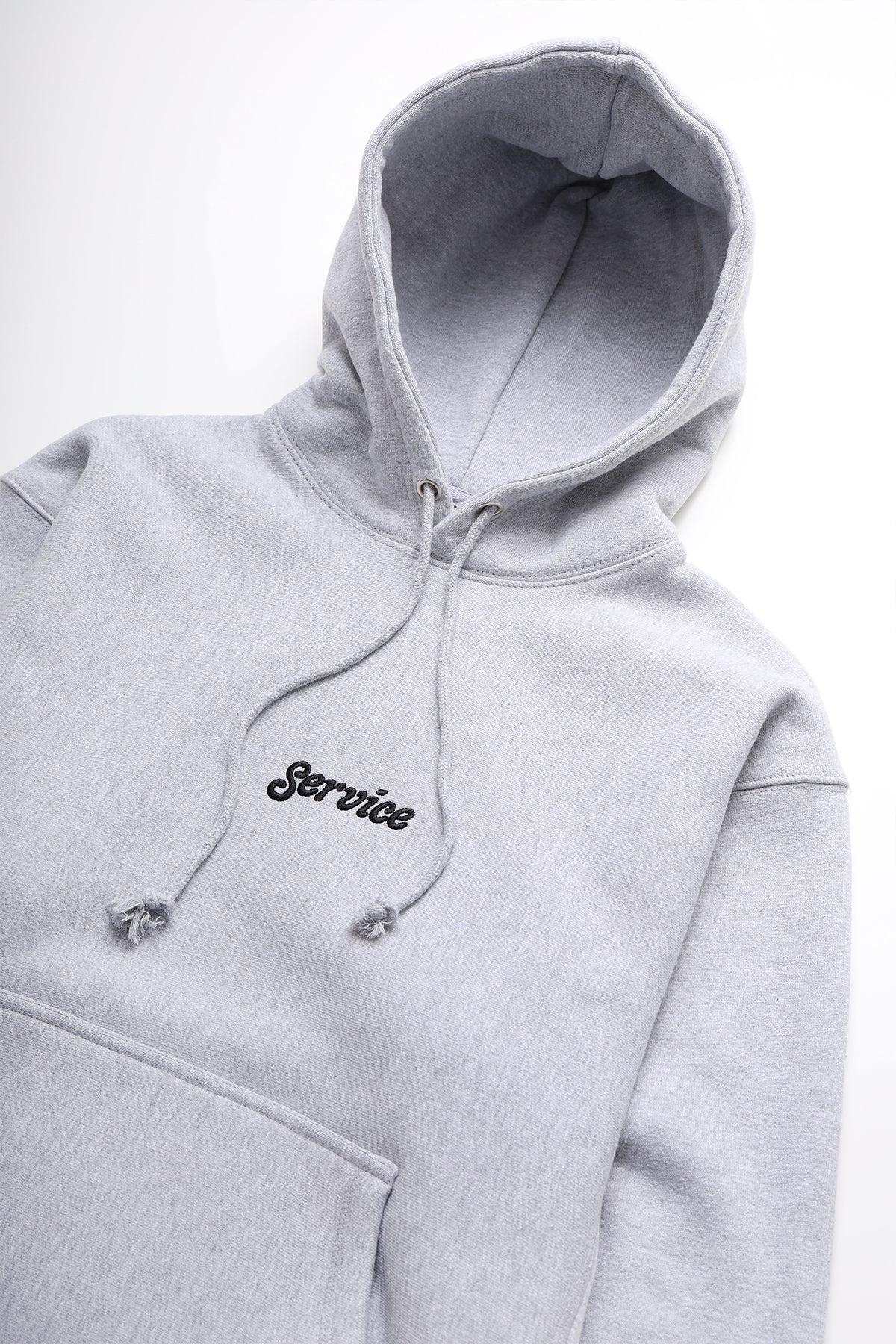 Service Works - 12oz Service Embroidered Hoodie - Grey Product Image