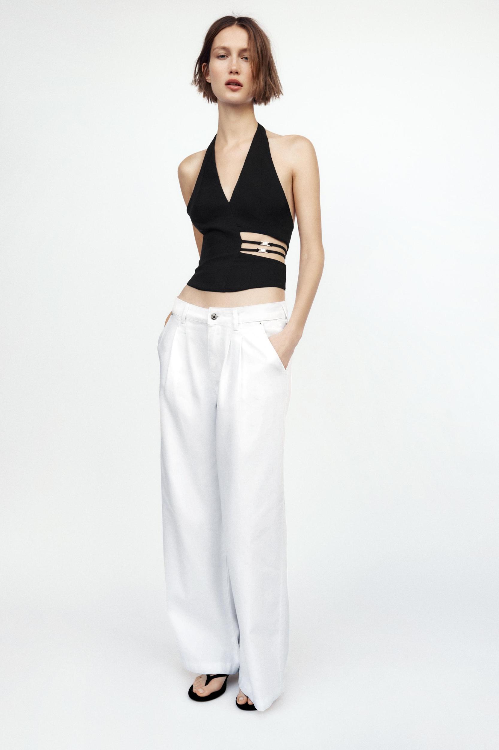 CUT OUT HALTER TOP Product Image