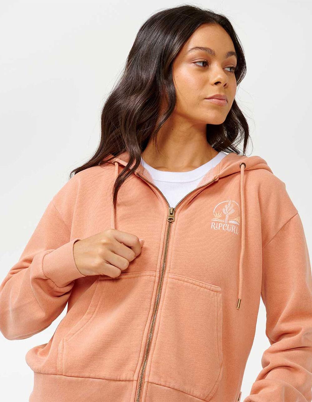 RIP CURL Desert Relaxed Womens Zip-Up Hoodie - SUNBAKED Product Image