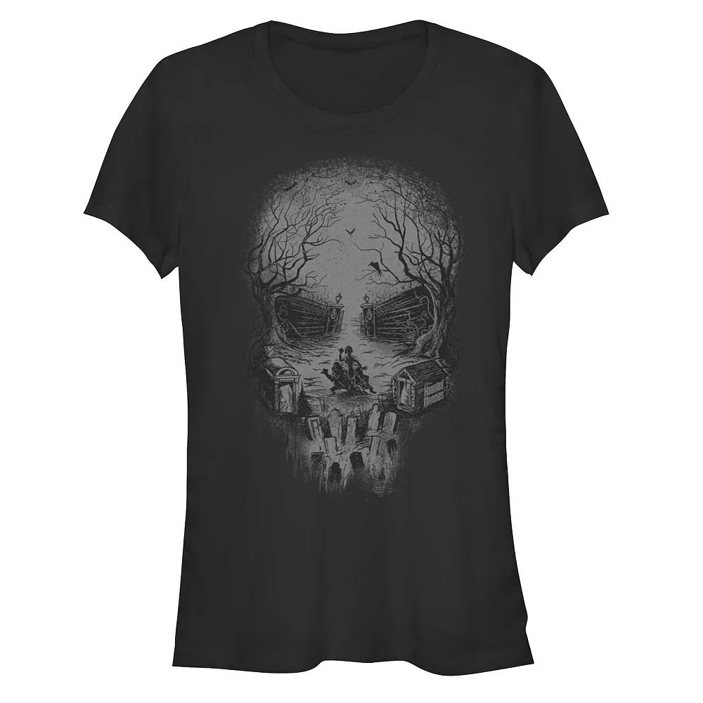 Disney's The Haunted Mansion Women's Skull Graveyard Tee, Girl's,  Product Image
