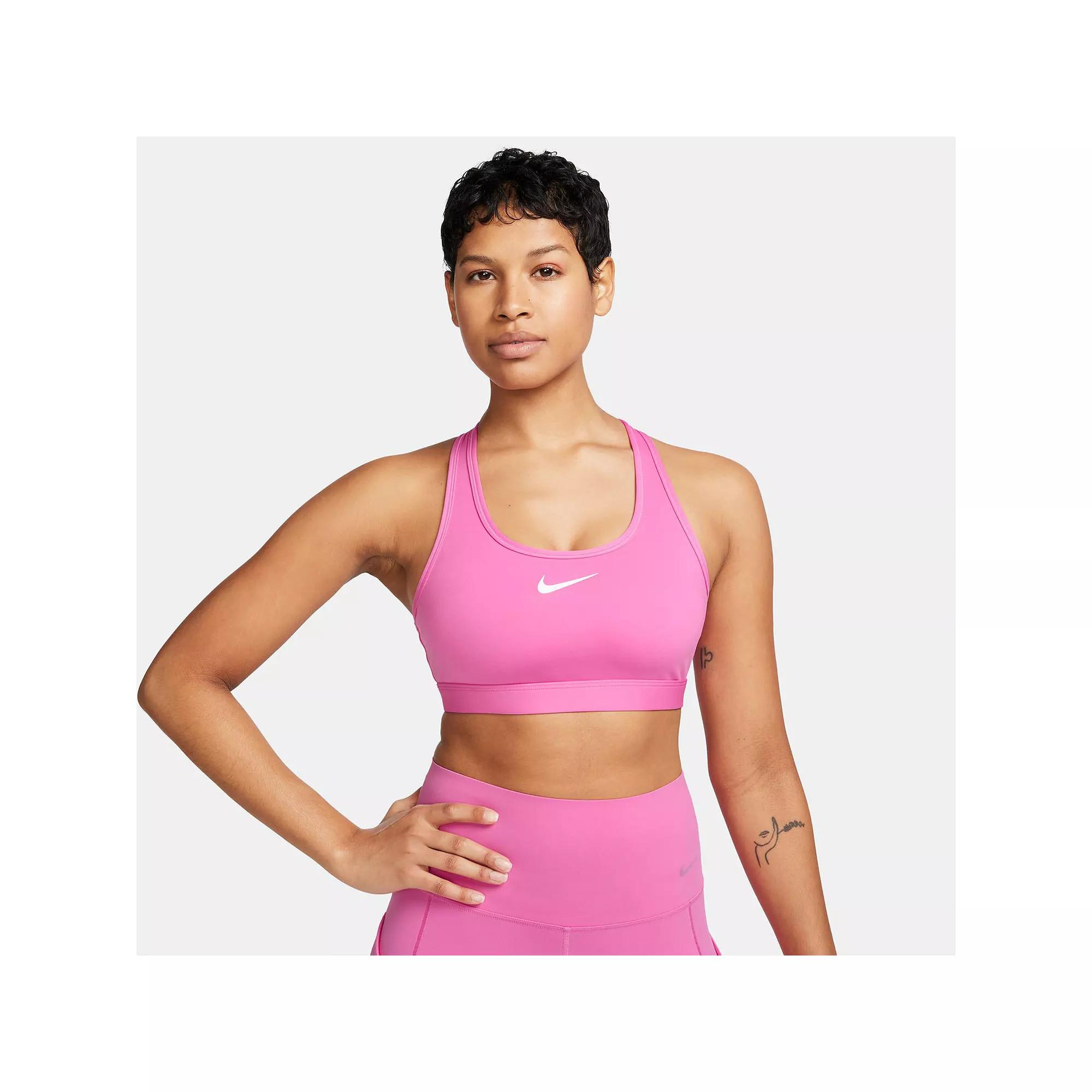 Nike Womens Swoosh Medium Support Padded Sports Bra | DX6821-410 Product Image