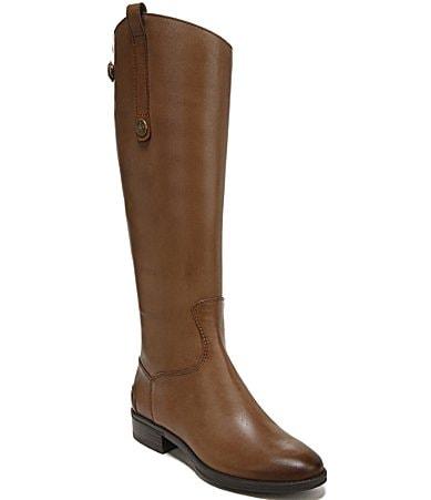 Sam Edelman Womens Penny Round Toe Leather Low-Heel Riding Boots Product Image