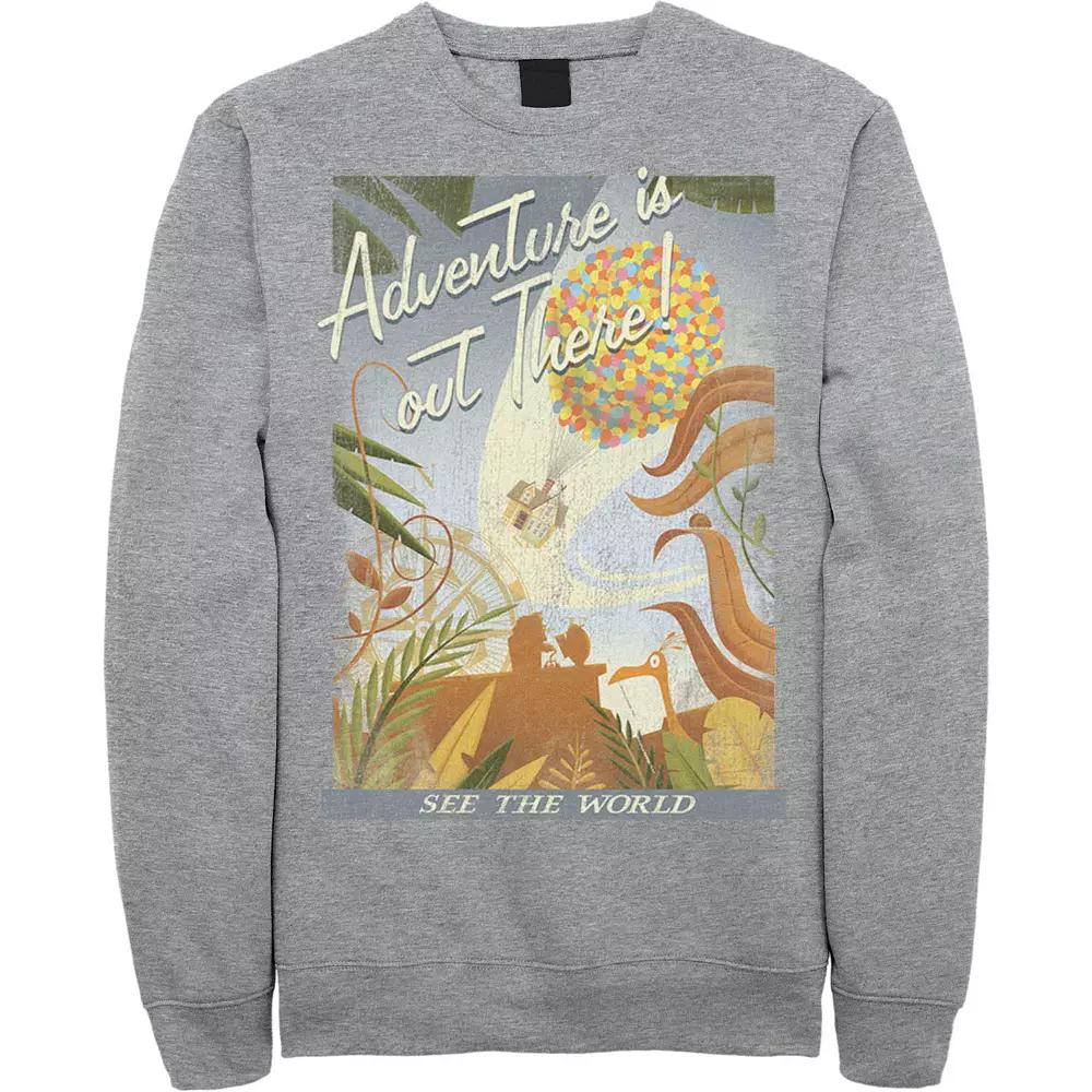 Disney / Pixar's Up Men's Poster Distressed Vintage Sweatshirt,  Product Image