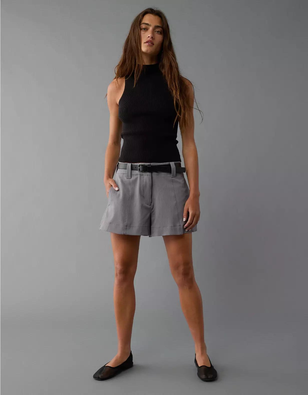 AE Stretch High-Waisted Trouser Short Product Image