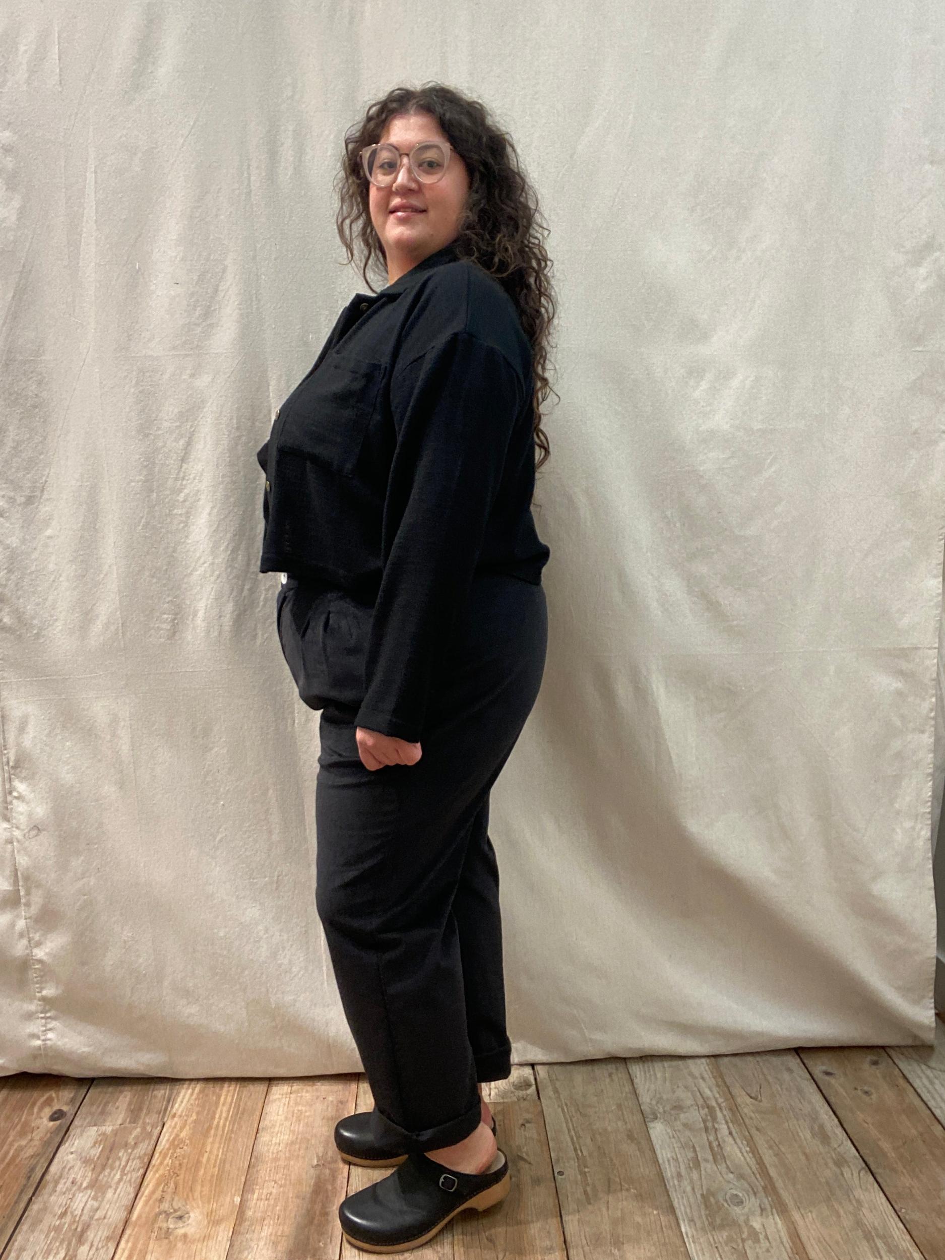 Garden Jacket in Black Teddy Product Image