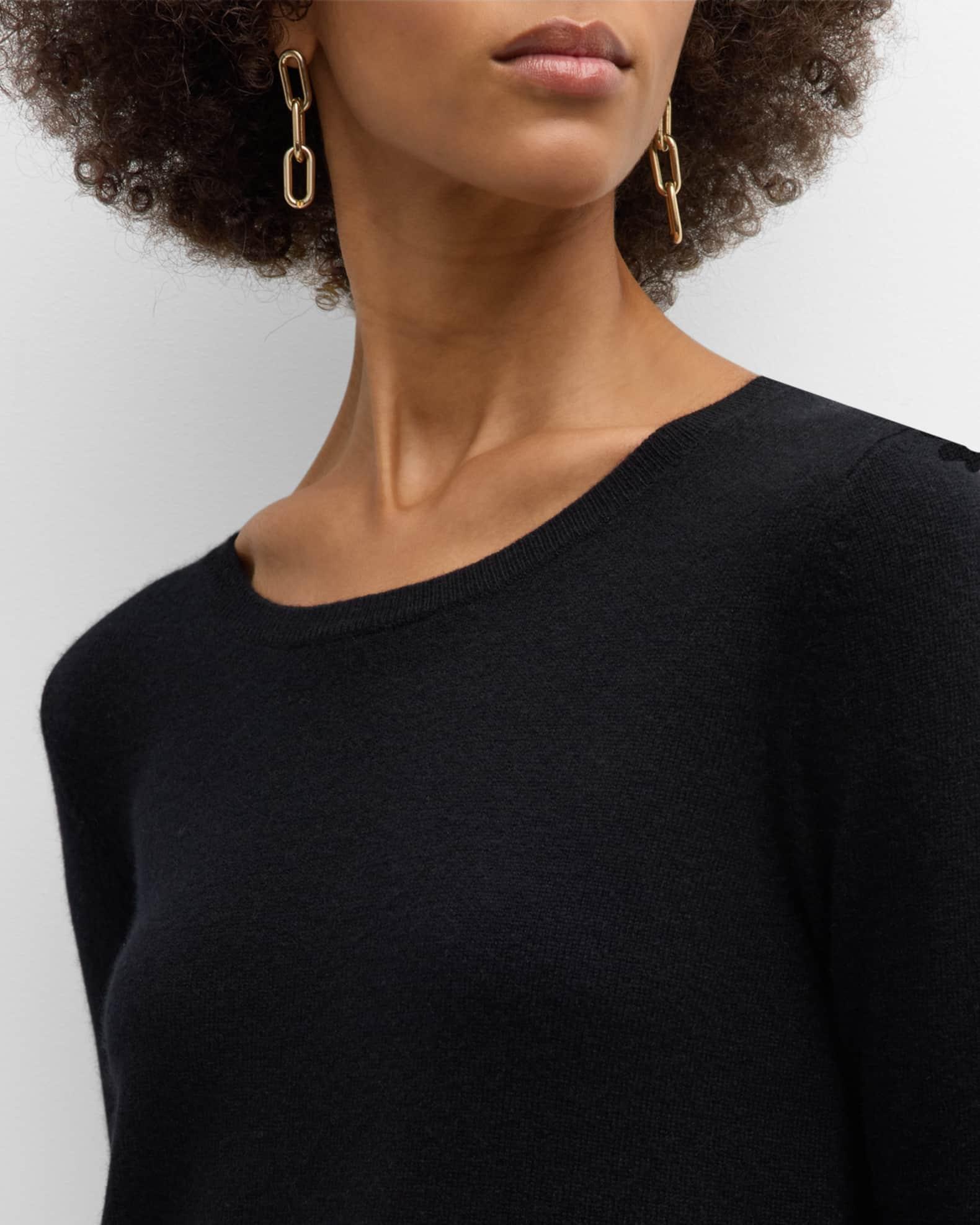 Cashmere Basic Crewneck Top Product Image