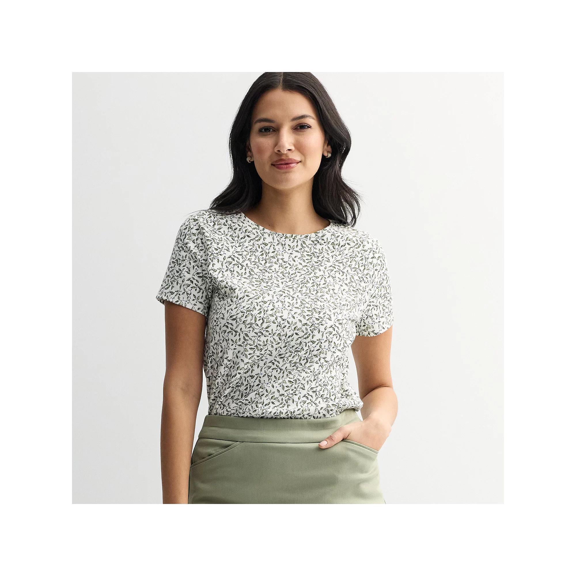 Women's Croft & Barrow® Essential Crewneck Tee,  Product Image