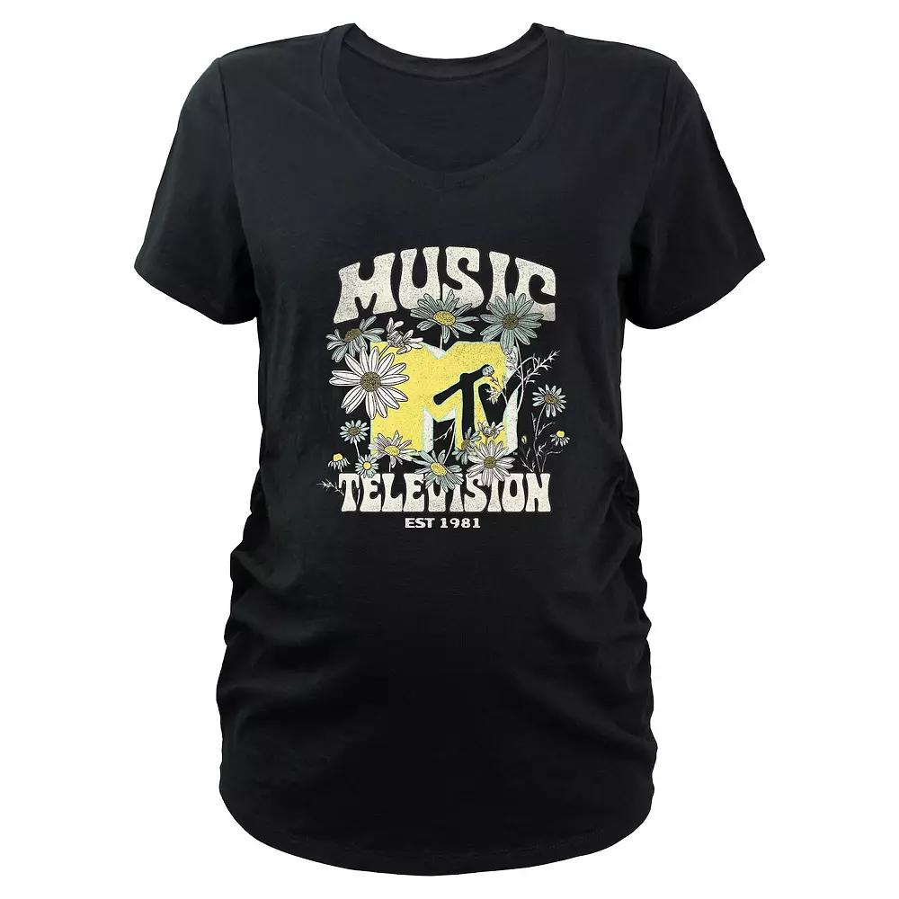 Maternity MTV Springtime Logo Graphic Tee, Women's,  Product Image