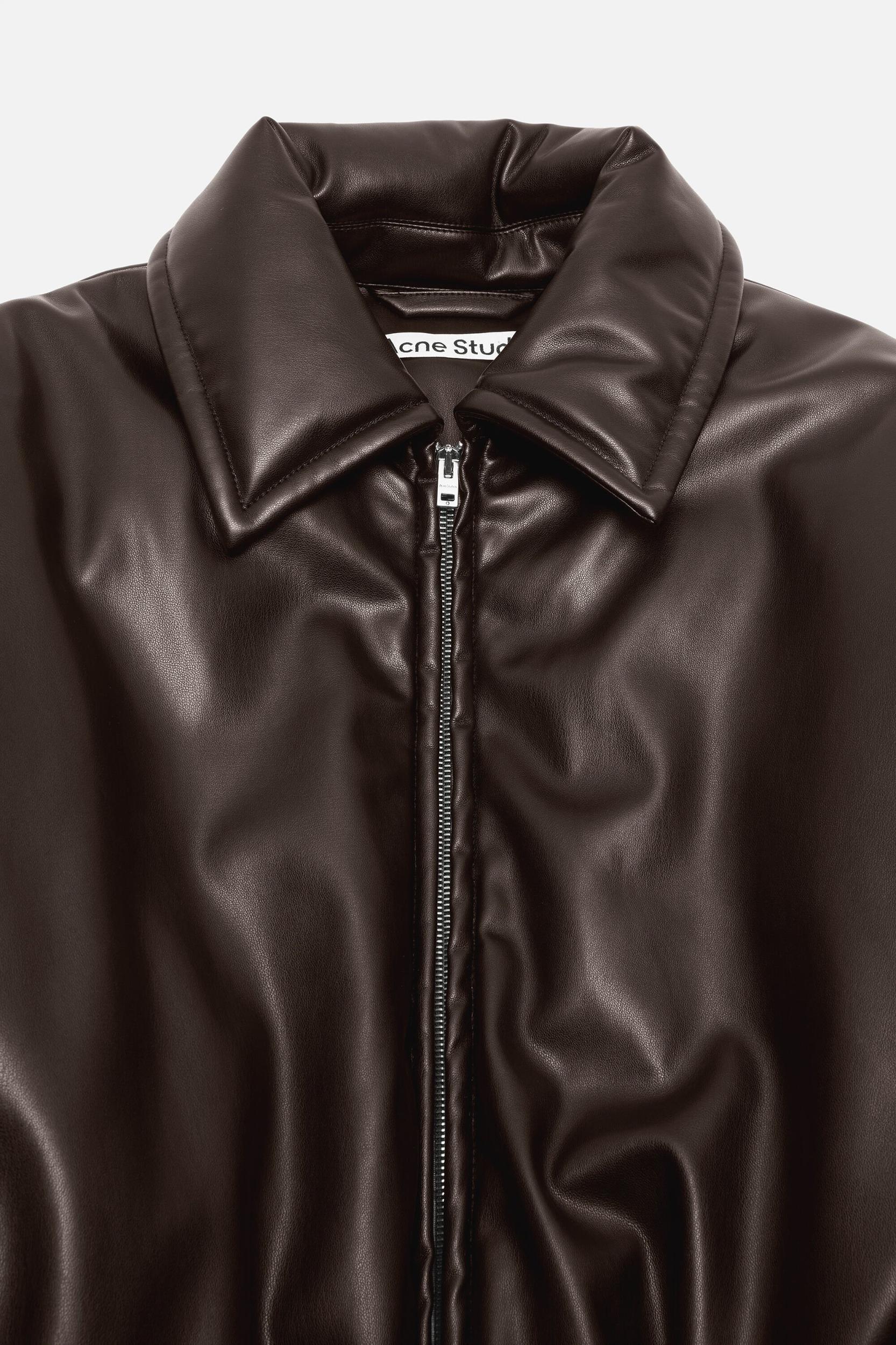 Faux leather bomber jacket Product Image