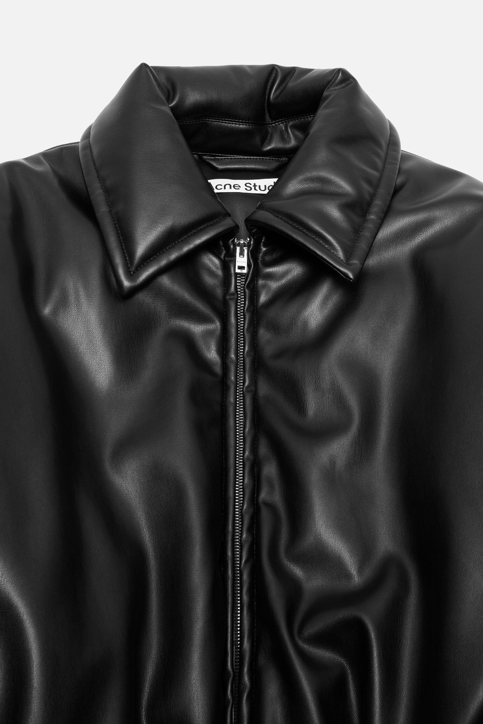 Faux leather bomber jacket Product Image