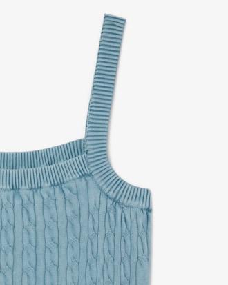 Women's Wash Effect Cable Knit Dress Product Image