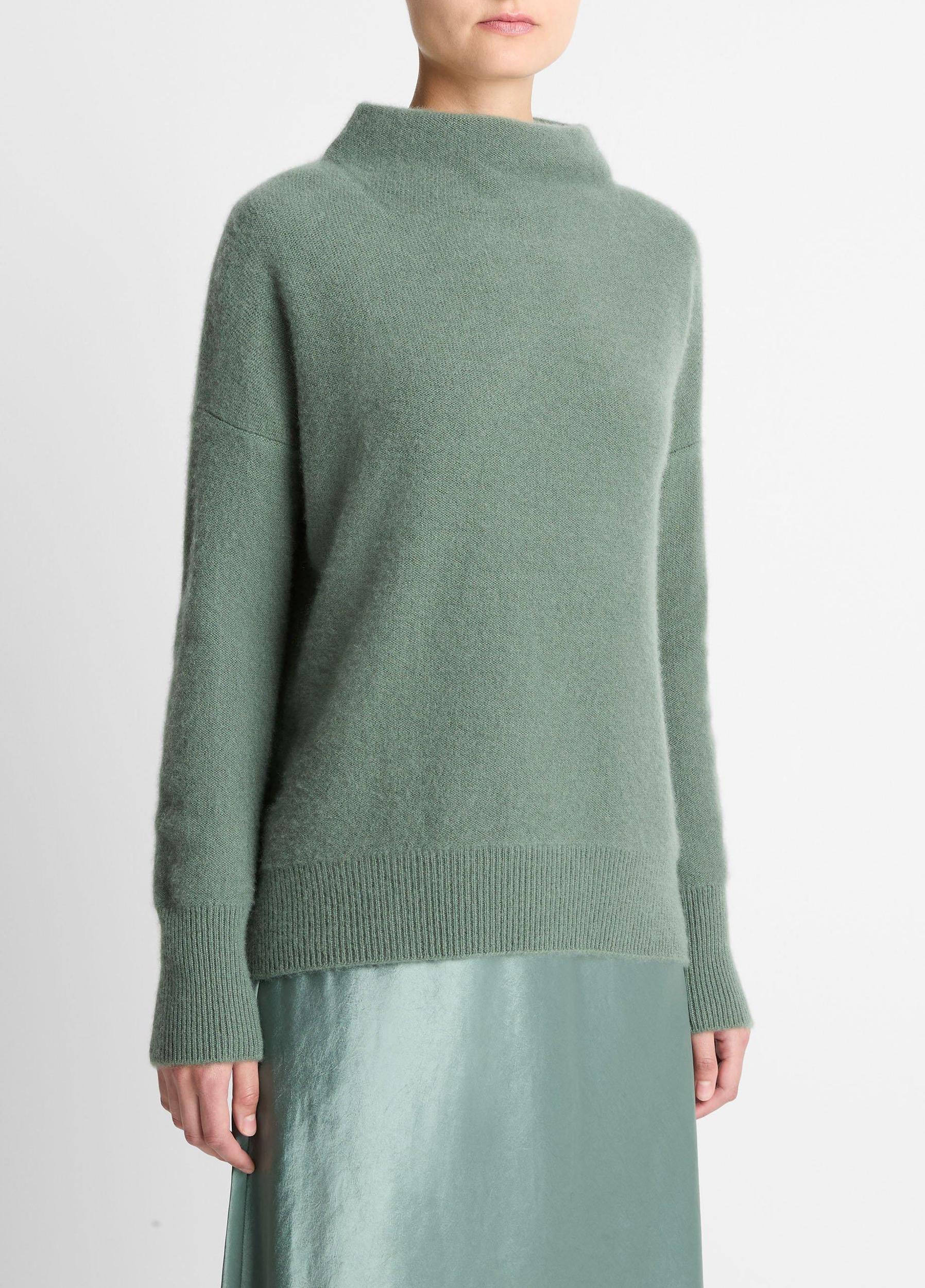 Plush Cashmere Funnel-Neck Sweater Product Image