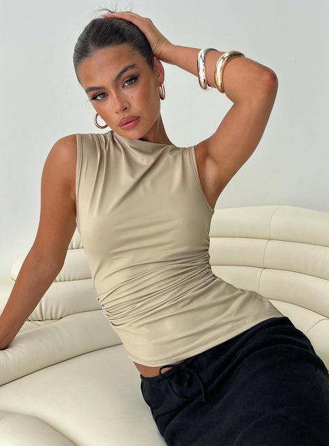 Jassie Top Beige Product Image