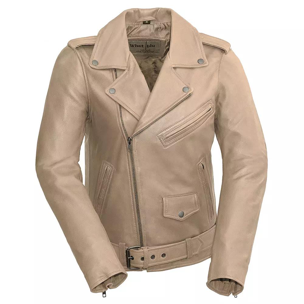 Women's Whet Blu Rebel Leather Motorcyle Jacket,  Product Image