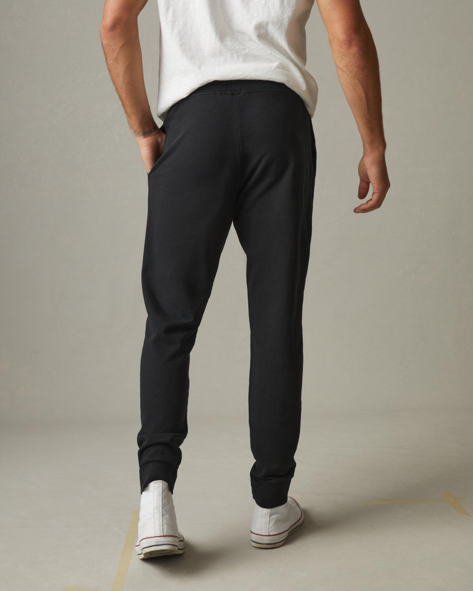 Men's French Terry Jogger - Black Male Product Image