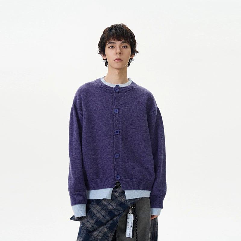 RT No. 12046 TWO PIECE BUTTON-UP SWEATER Product Image