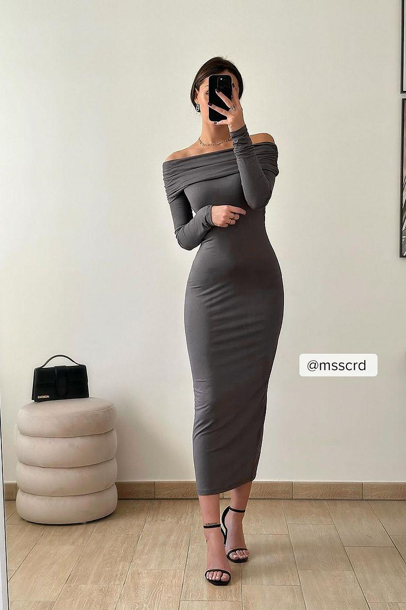 Soft Line Midi Dress Product Image