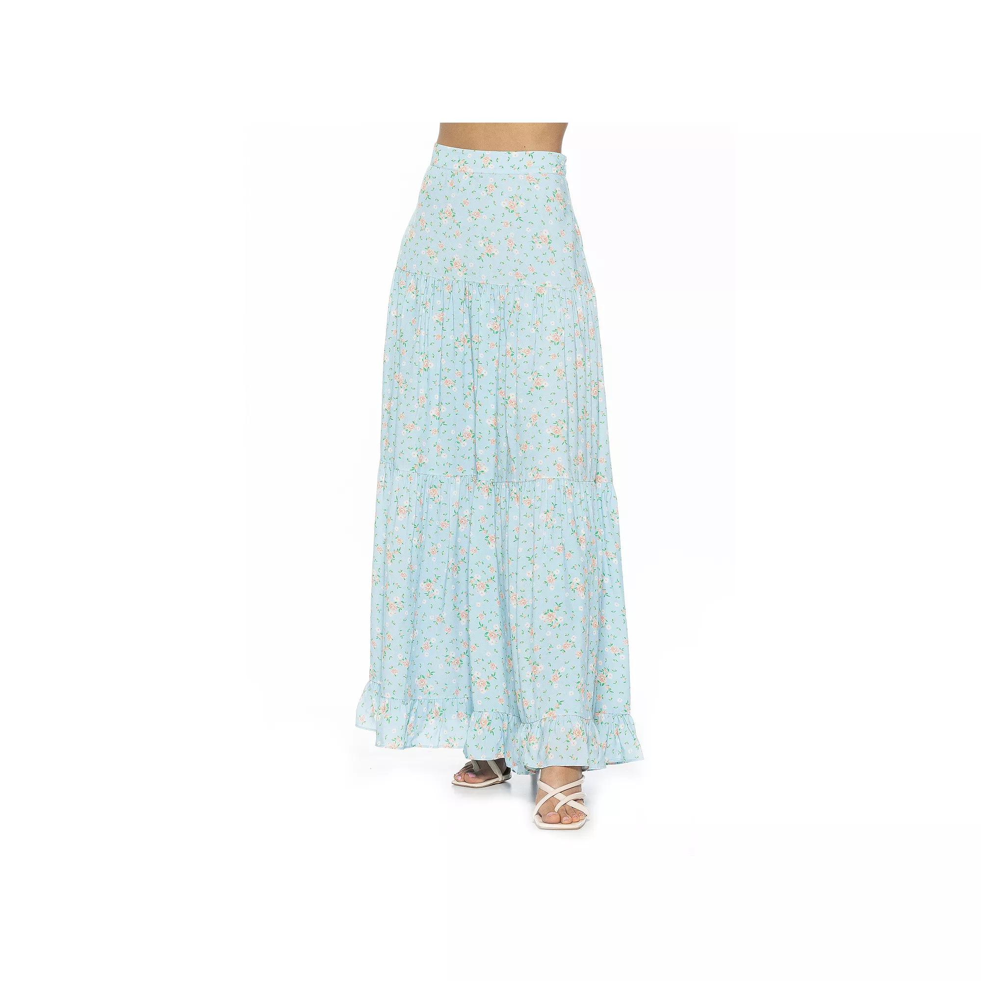 Women's ALEXIA ADMOR Halima Tiered Maxi Skirt,  Product Image
