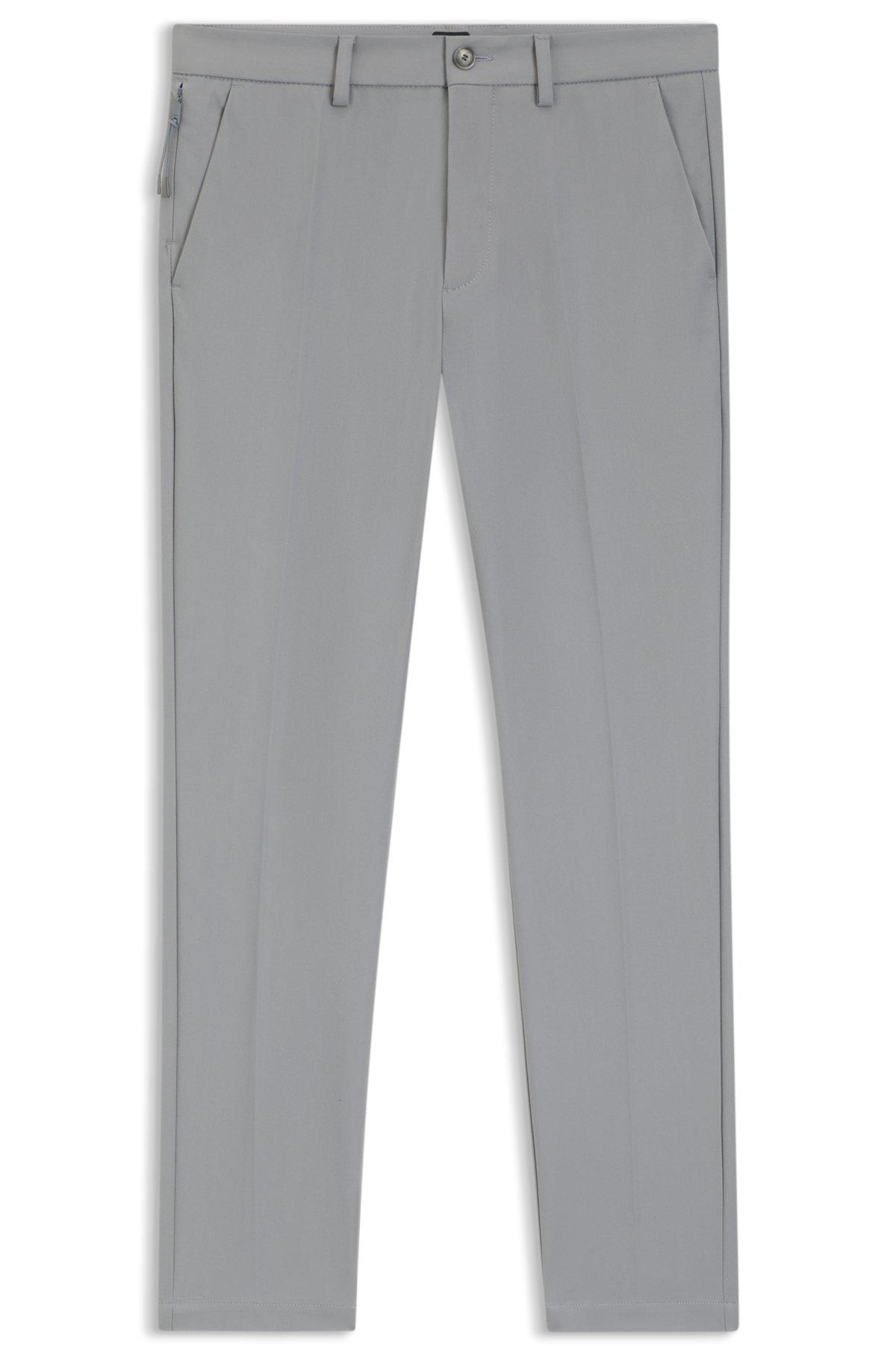 Slim-fit pants in cotton-blend twill Product Image