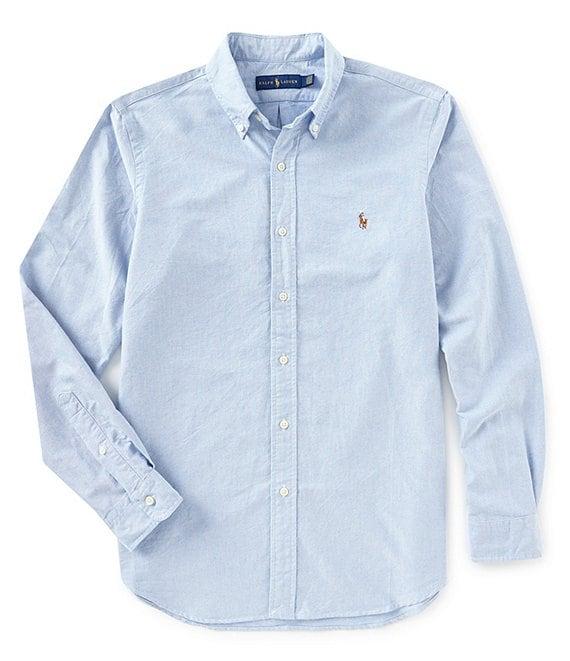 Polo Ralph Lauren Solid Oxford Long-Sleeve Woven Shirt Product Image