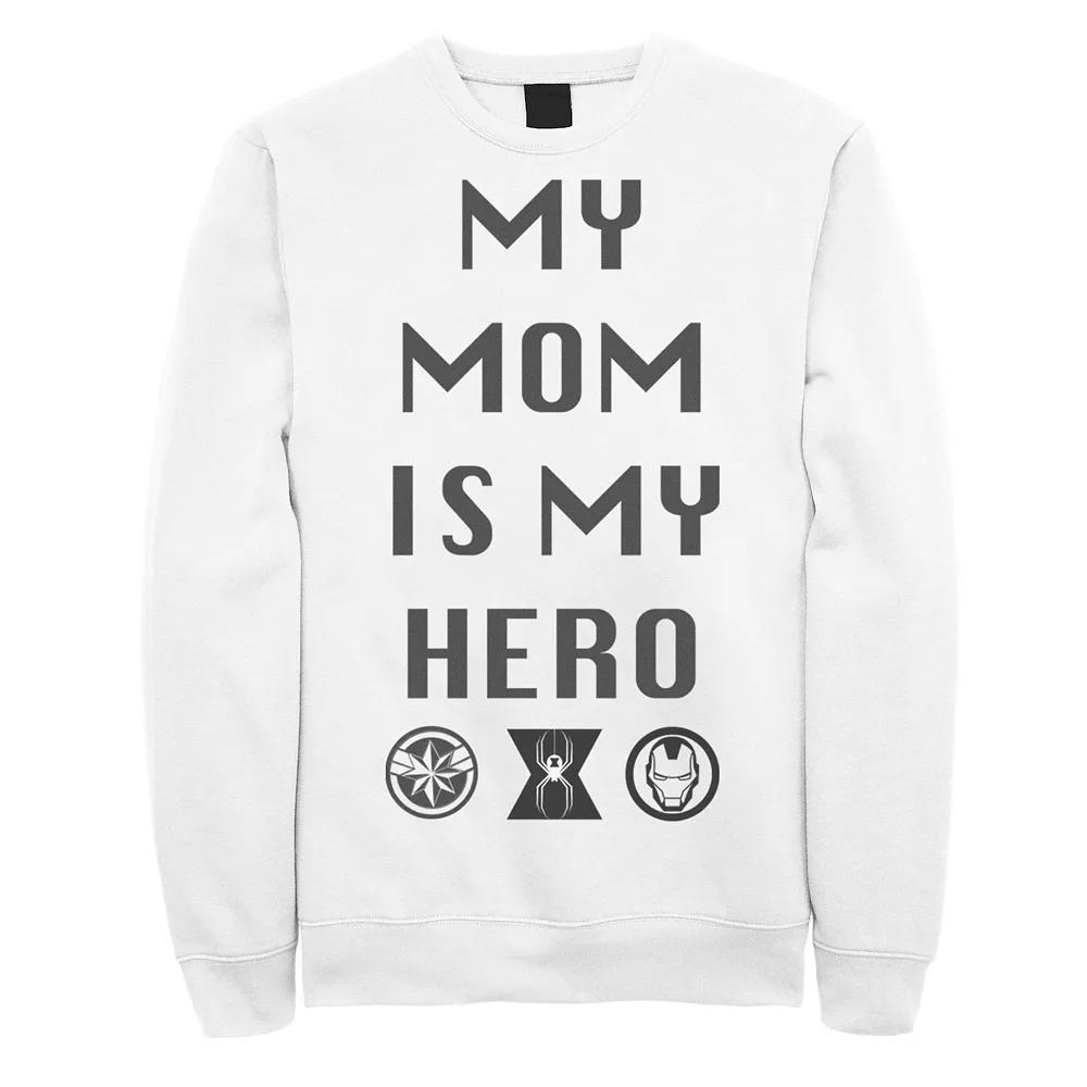 Men's Marvel Mom Is My Hero Logo Sweatshirt,  Product Image