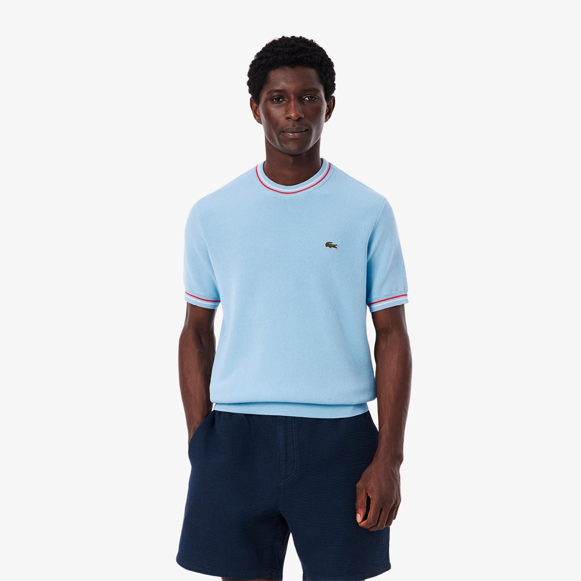 Men's Classic Fit Striped Knit T-Shirt Product Image