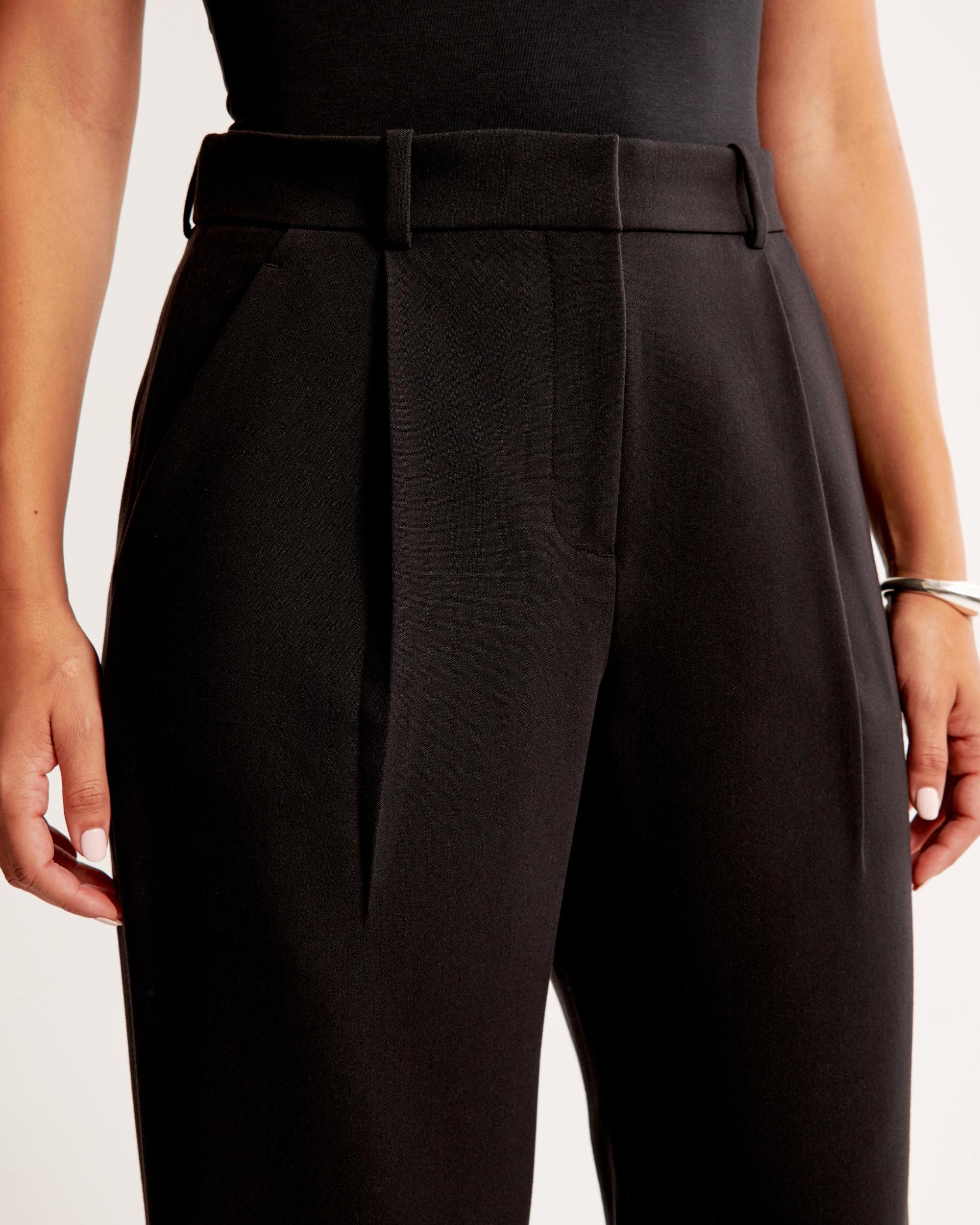 Curve Love A&F Quinn Tailored Straight Pant Product Image