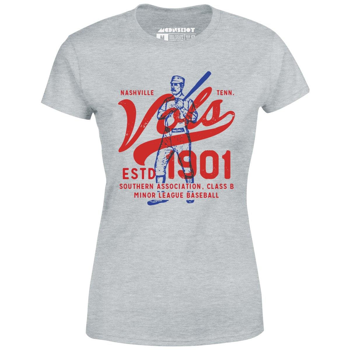 Nashville Vols - Tennessee - Vintage Defunct Baseball Teams - Women's T-Shirt Female Product Image