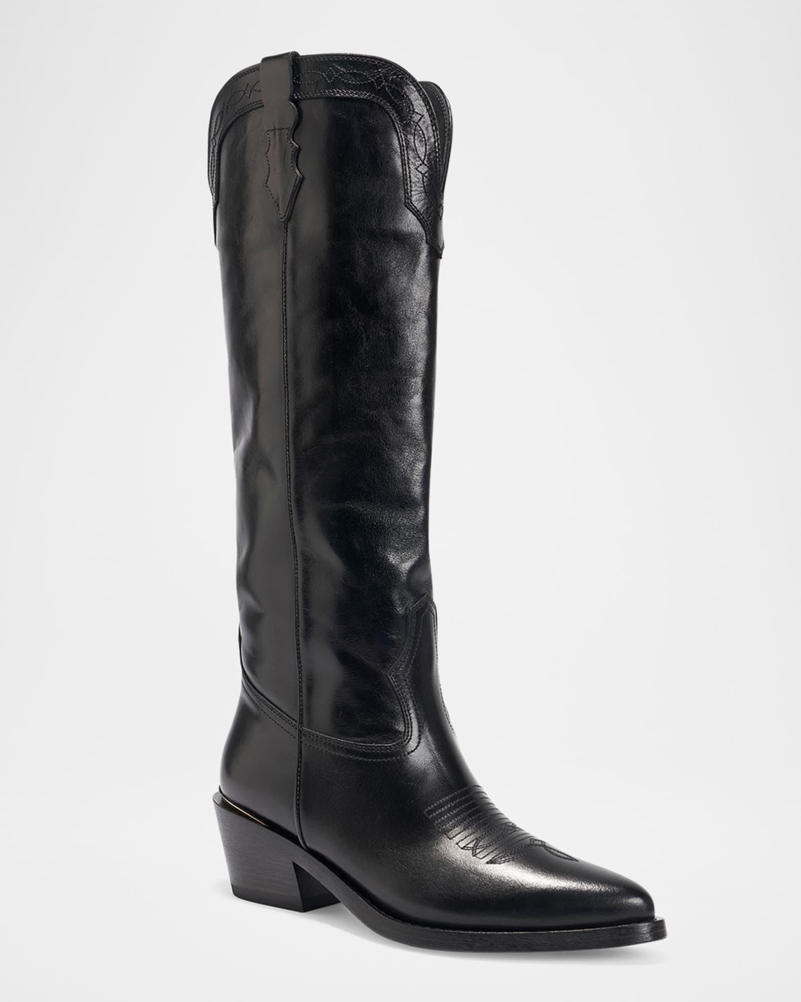Selena Calfskin Tall Western Boots Product Image