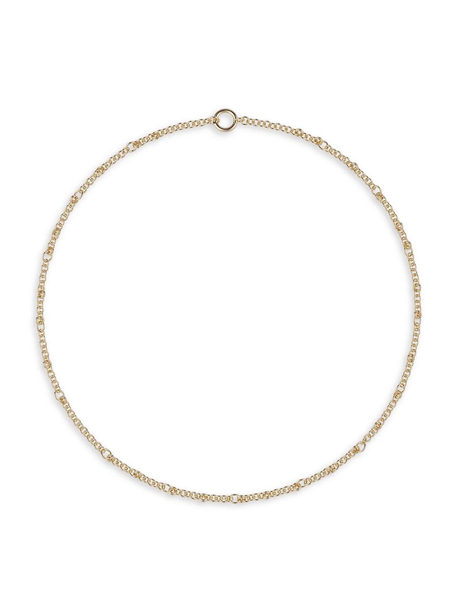 Womens Gravity 18K Yellow Gold Mixed-Link Necklace Product Image