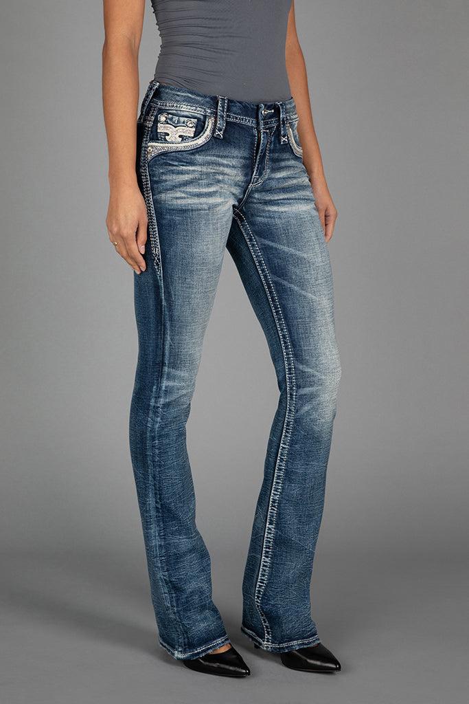 Shell Pink Bootcut Jeans Product Image