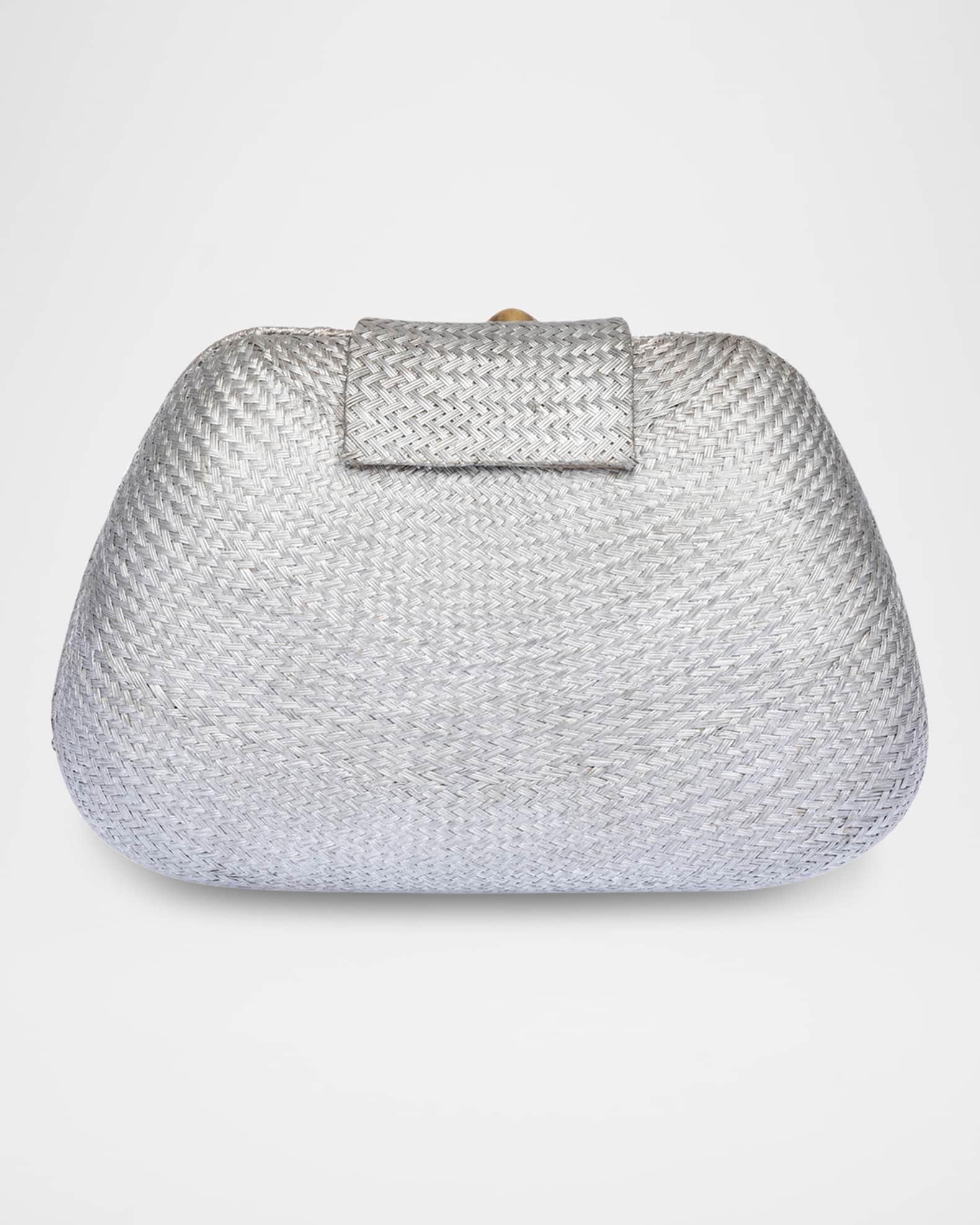 Tamu Stone Tassel Woven Clutch Bag Product Image