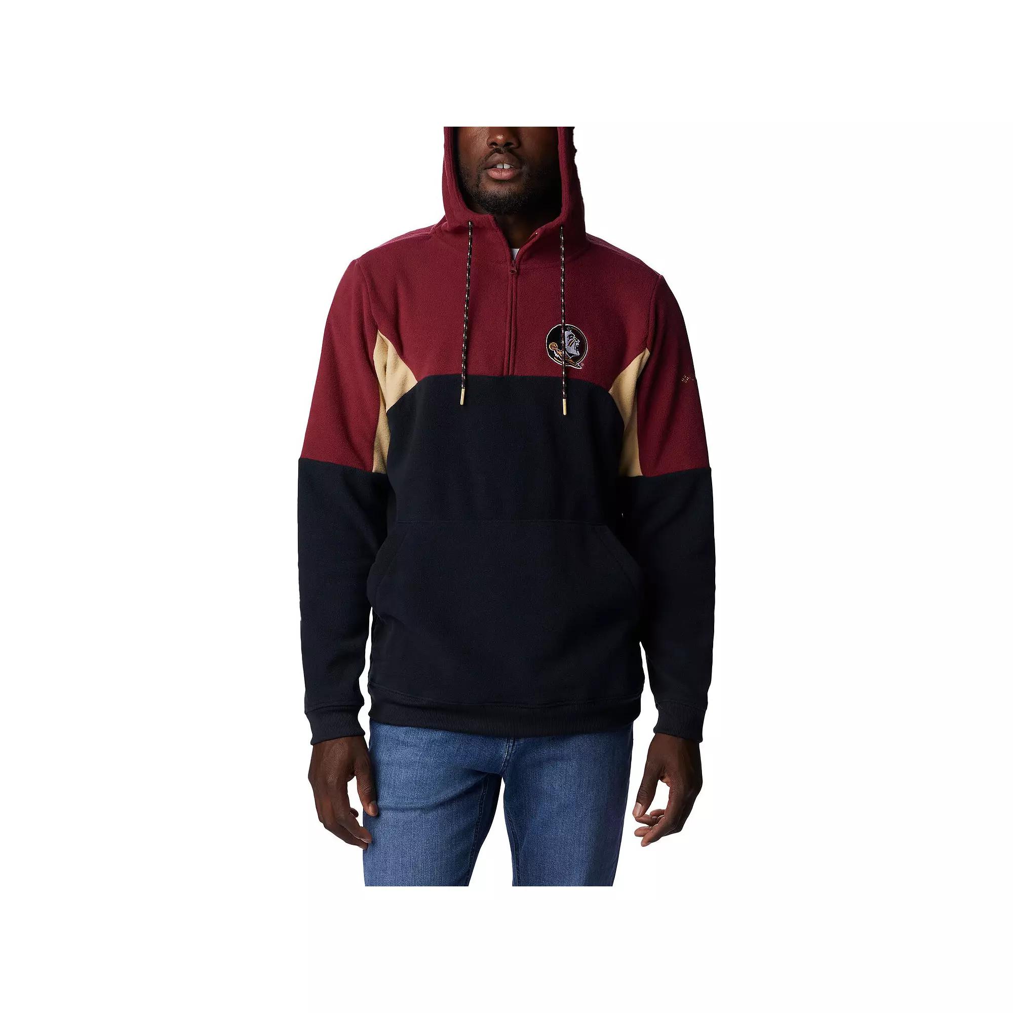 Men's Columbia Black Florida State Seminoles Lodge Quarter-Zip Hoodie, Size: Medium Product Image