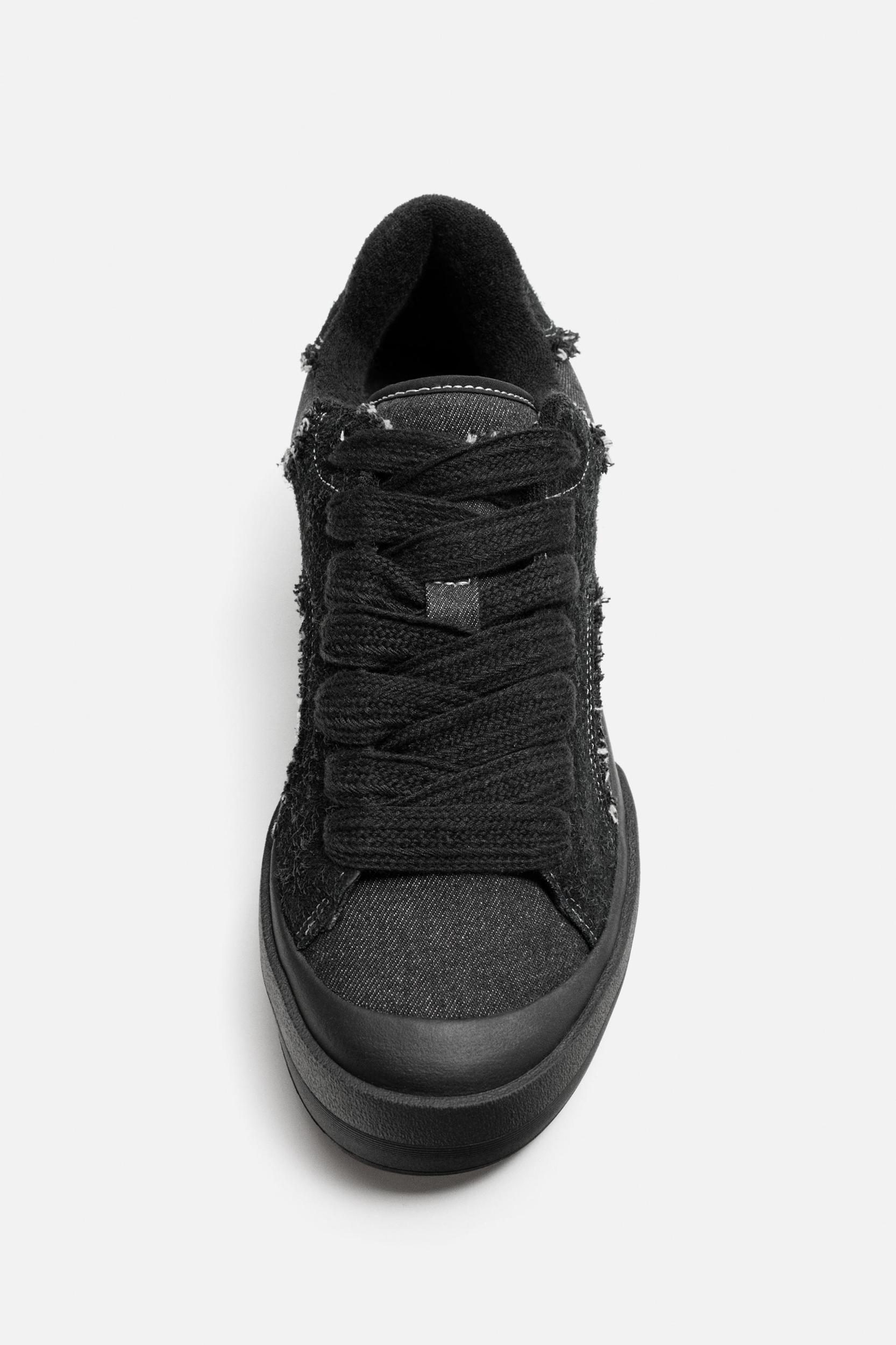 DENIM SKATE SNEAKERS Product Image