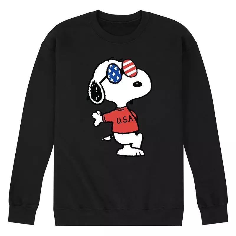 Men's Peanuts Snoopy Americana Graphic Sweatshirt,  Product Image